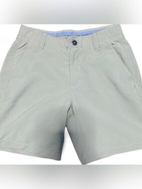 Under Armour Men's Flat Front Shorts in Light Gray